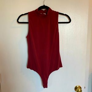 Mock neck body suit